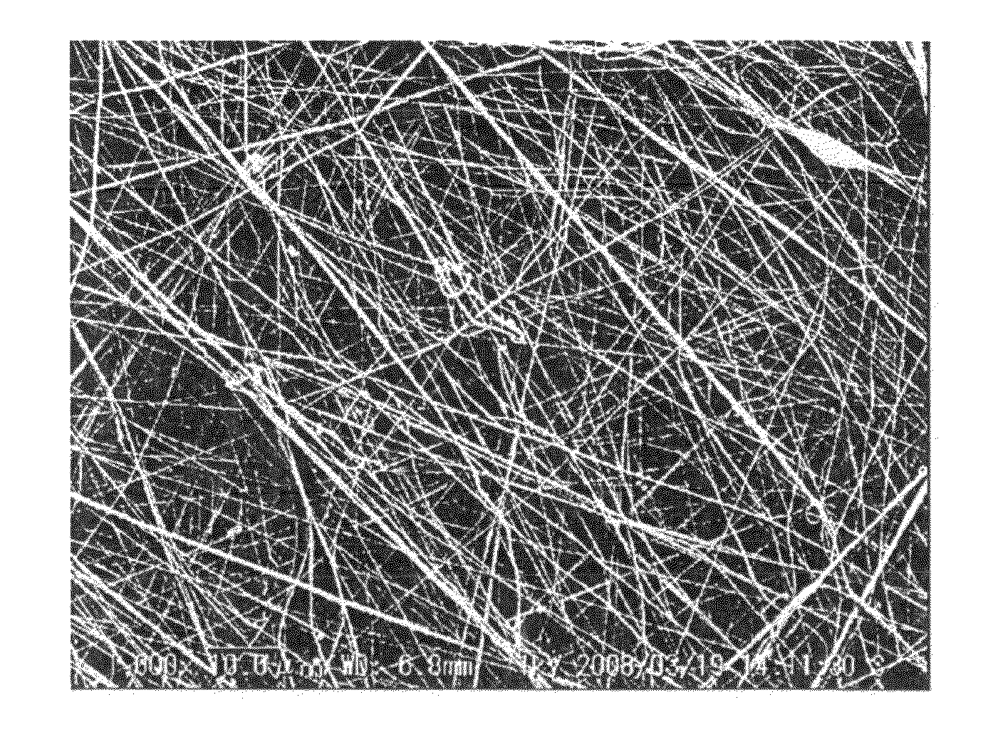 Polymer fiber material, method of producing the same, and filter for filtering fluid