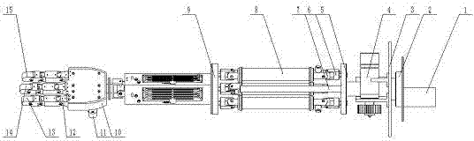 Human-simulated mechanical arm based on hybrid driving of various artificial muscles