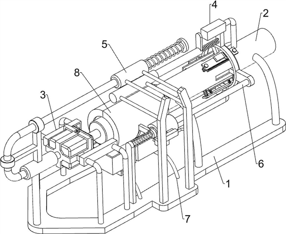 Broom wooden handle bottom cutting equipment