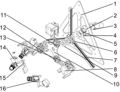 Multi-camera shooting device with automatic angle adjustment function