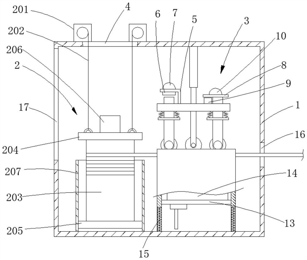 Cable recovery device with anti-winding mechanism for electromechanical installation engineering