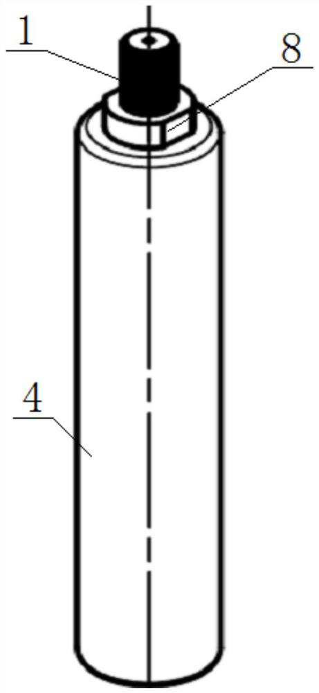 Silicon nitride ceramic piston rod and preparation method thereof