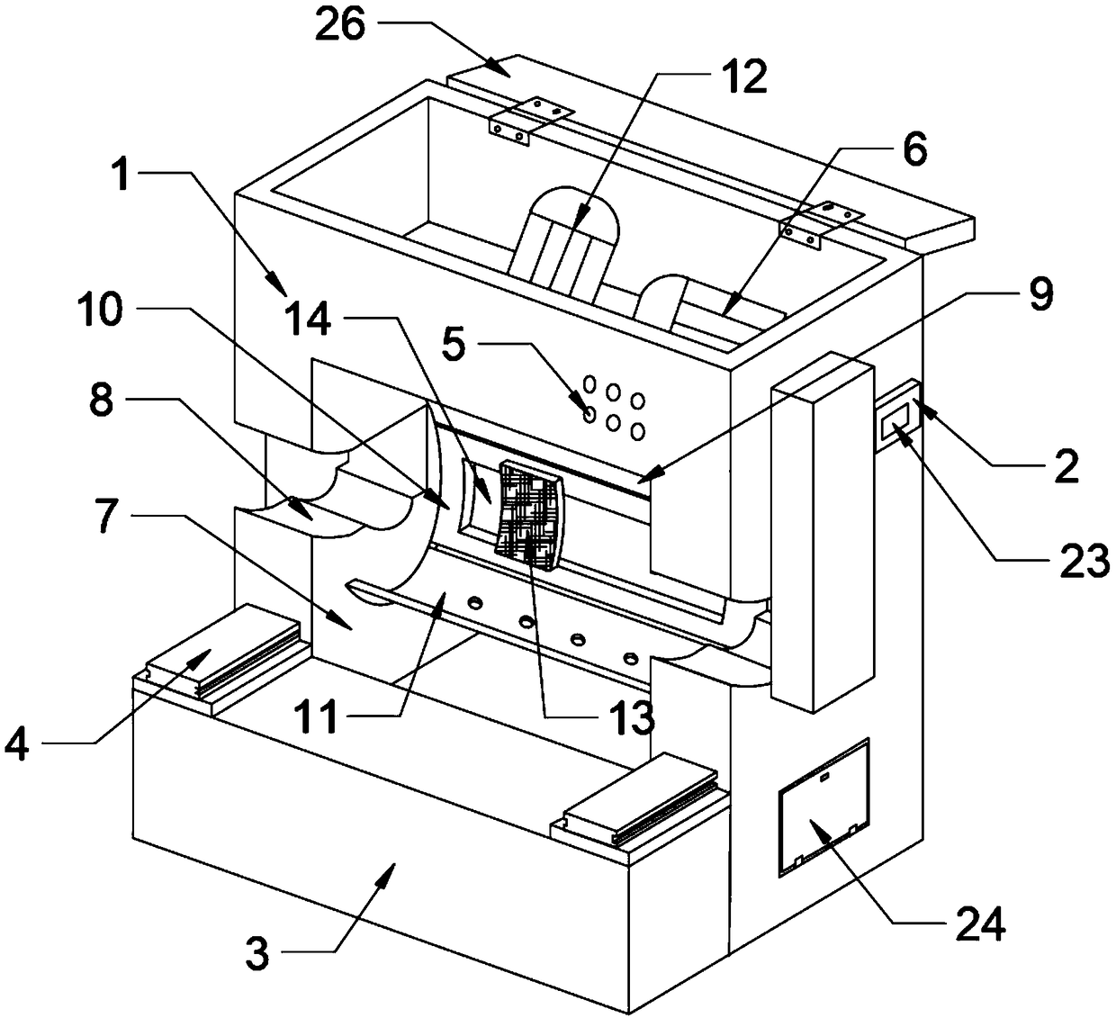 Surface treatment device for roller