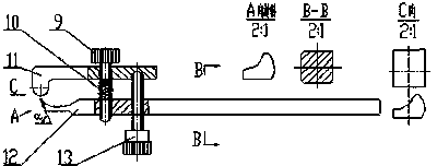 Tokay gecko brain three-dimensional positioning device and positioning method based on quadrate bone and maxillary dental top