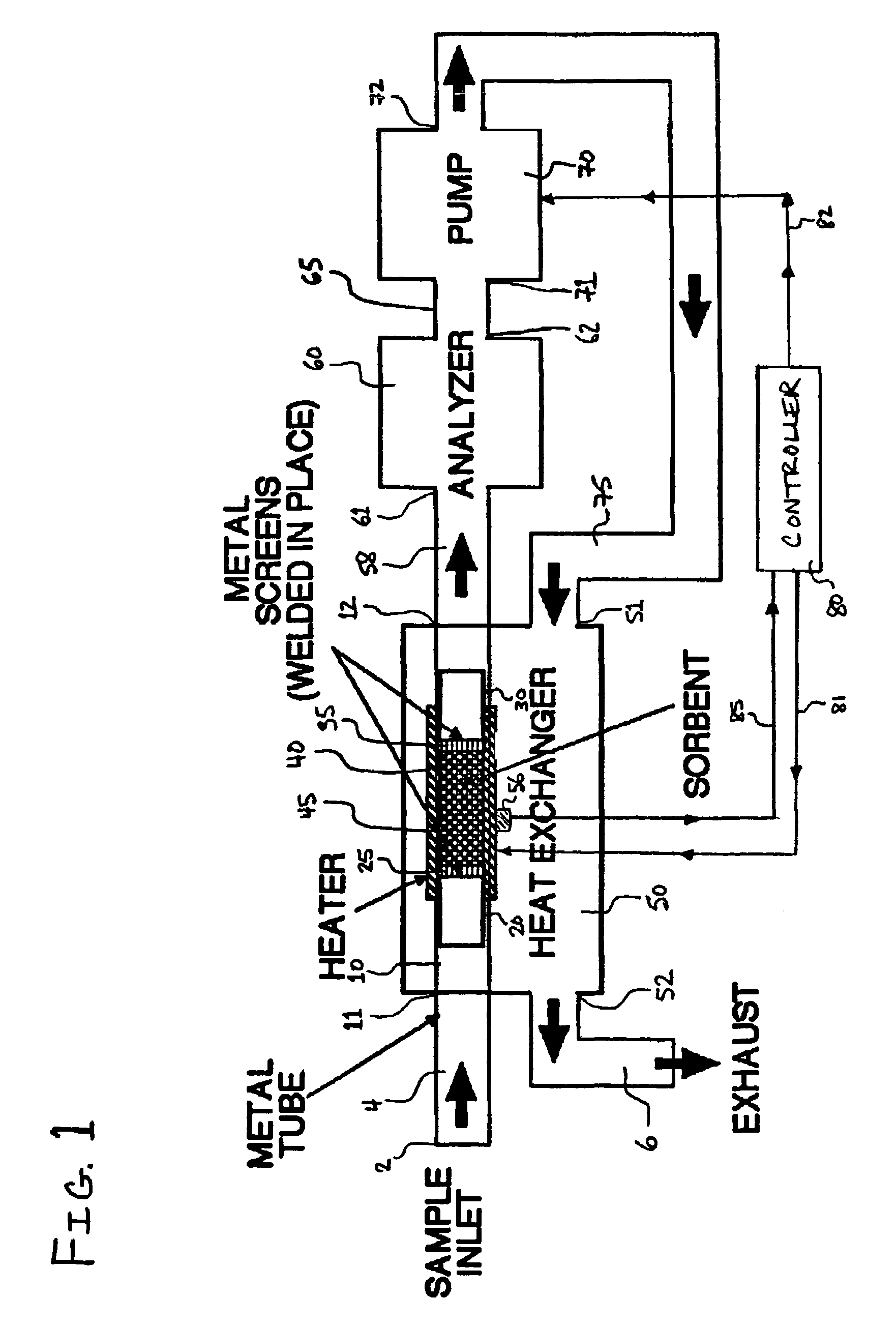 System, apparatus and method for concentrating chemical vapors