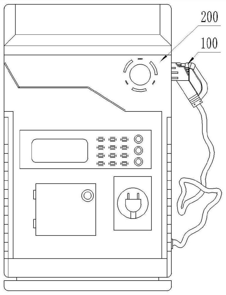 Breathing unfreezing charging gun, charging pile with charging gun and method