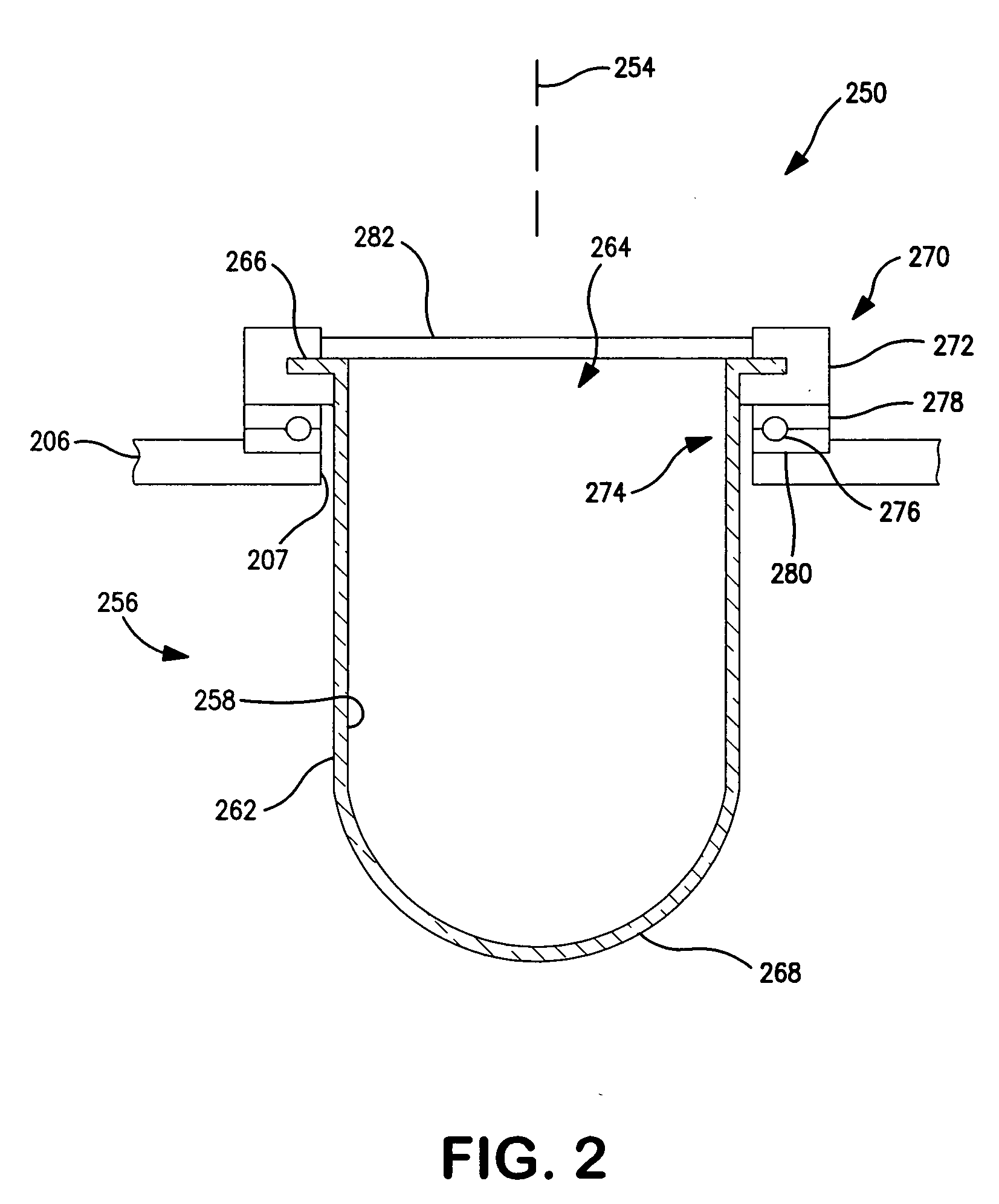 Dissolution test vessel with rotational agitation