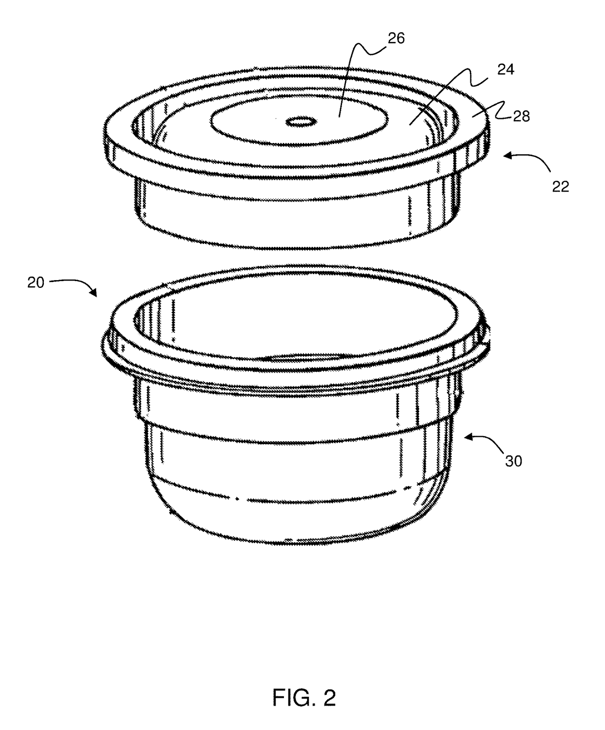 Container with outlet