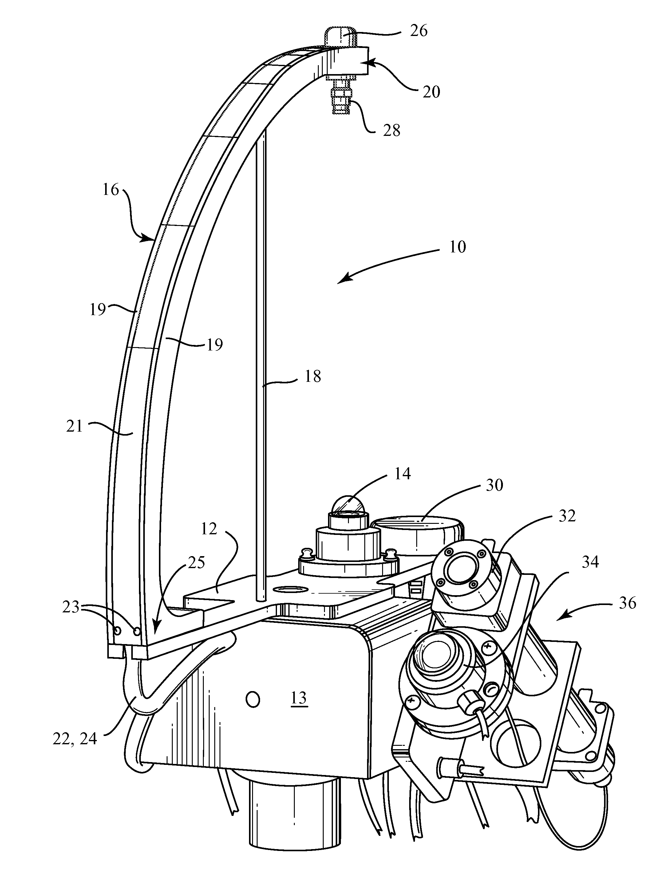 Shadow Band Pyranometer with Shadow Band Support