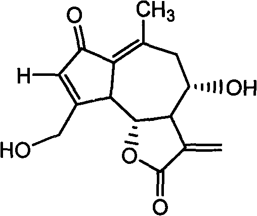 Lactucin derivative, and preparation method and application thereof