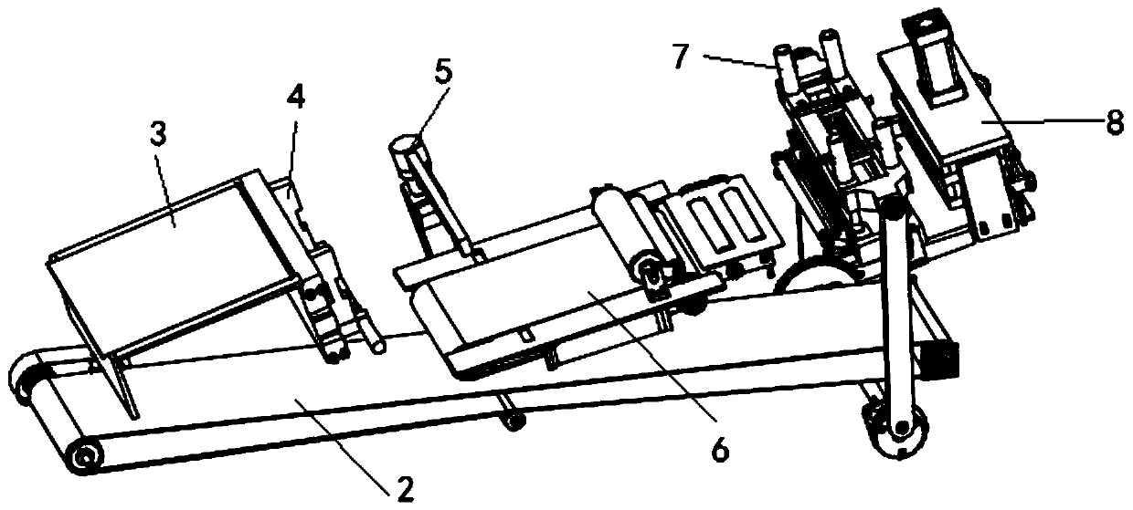 Printing device used for clothing material processing and printing method thereof