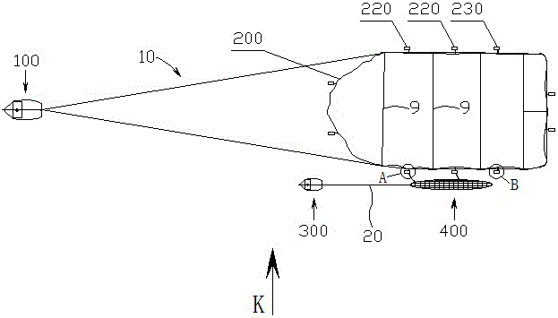 Large-sized ice cube haulage system