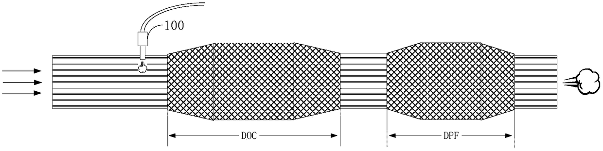 Method and device for detecting faults of gas exhaust pipeline of diesel engine