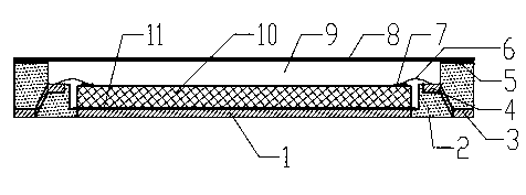 Hollow lead-free plastic flat package