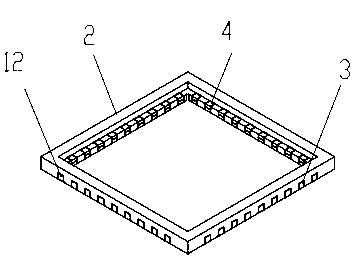 Hollow lead-free plastic flat package