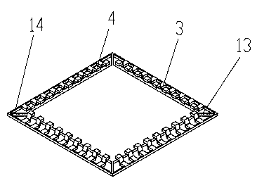 Hollow lead-free plastic flat package