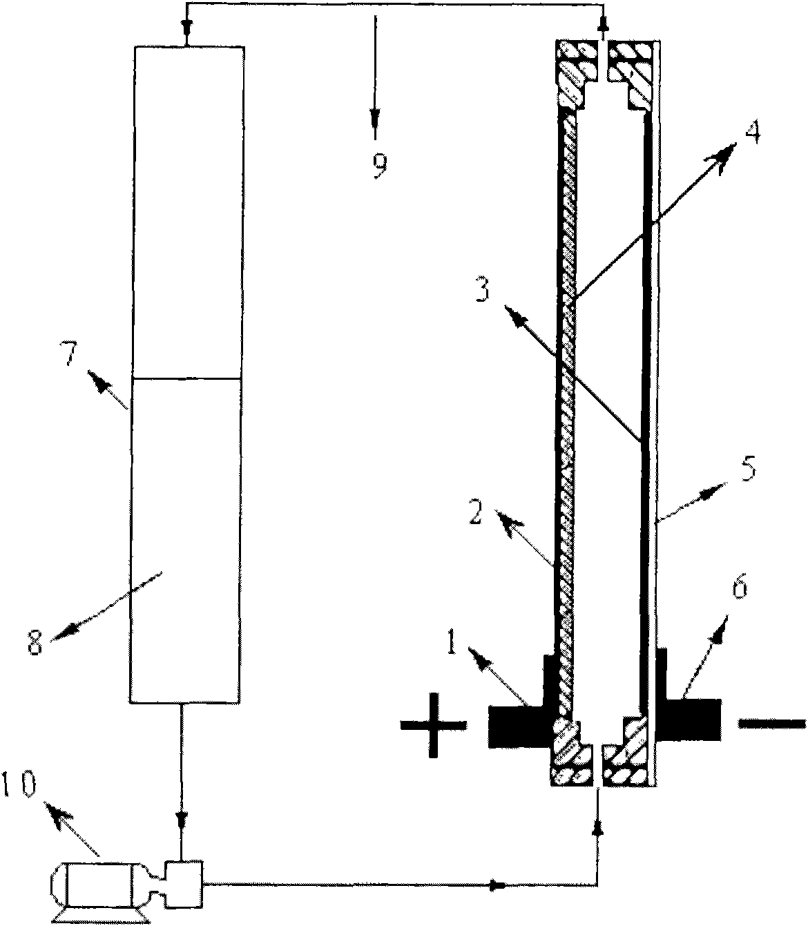 Organic single flow battery