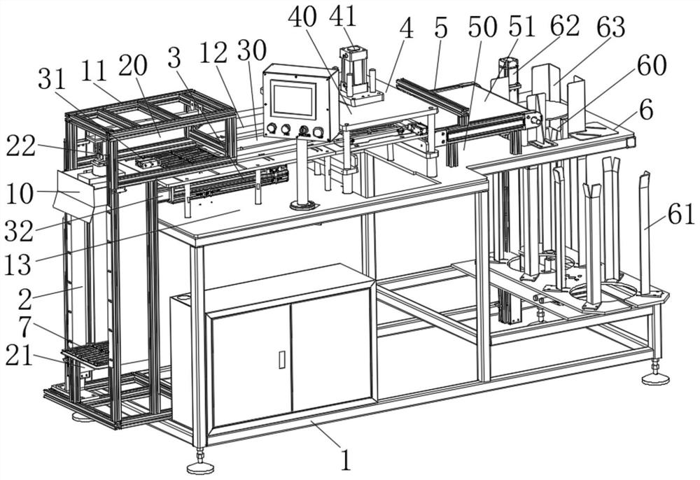 Punching equipment for heat exchange core hollow plate