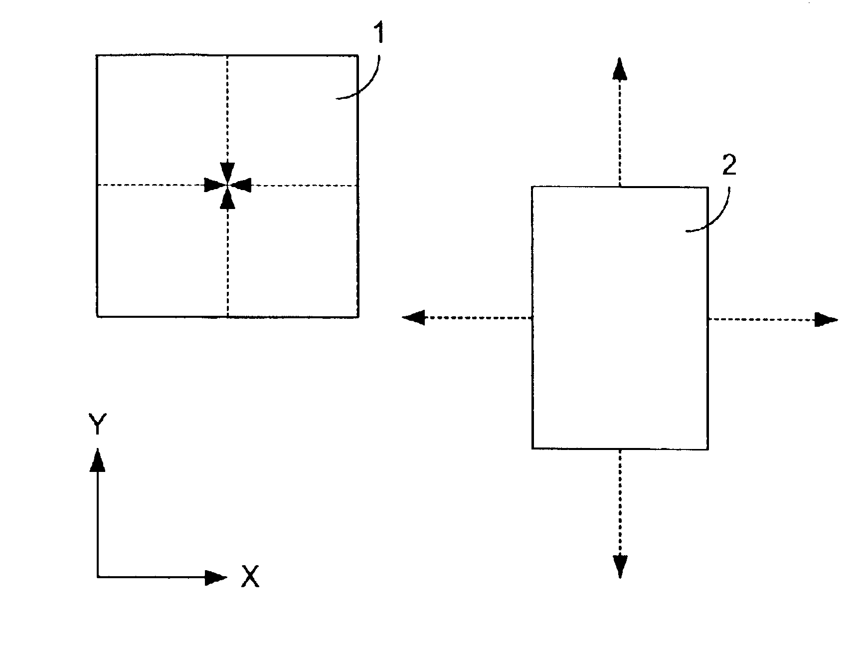 Method for determining whether two rectangles of an electronic circuit structure overlap