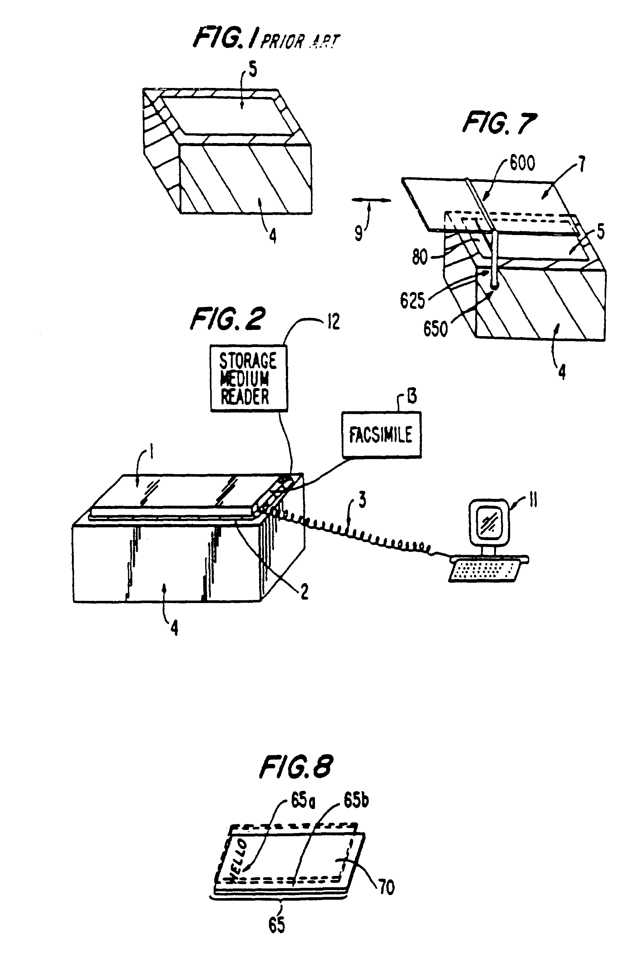 Method and apparatus for linking designated portions of a received document image with an electronic address