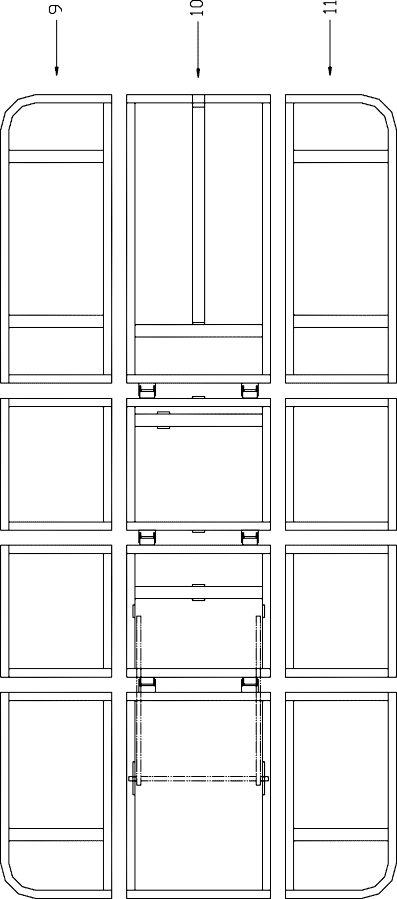 Medical nursing bed