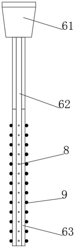 Self-expanding umbrella skirt-shaped printing and dyeing waste gas treatment device