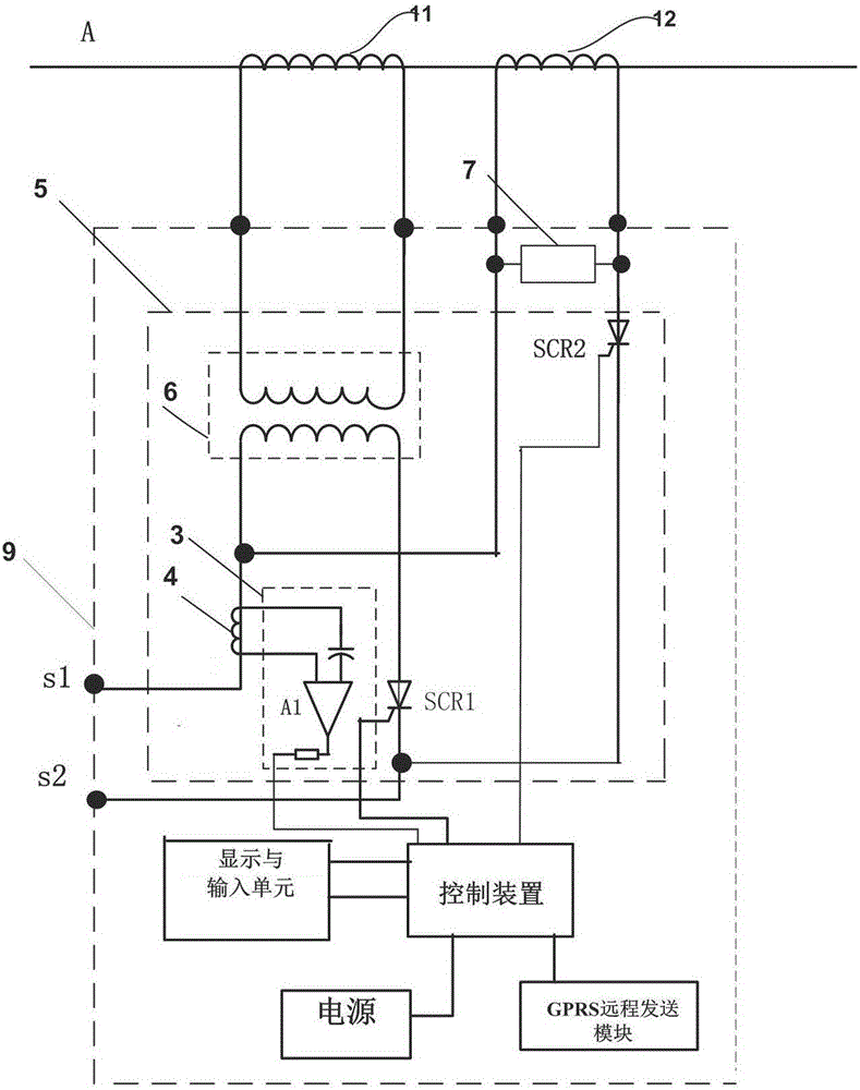 Wide metering current transformer