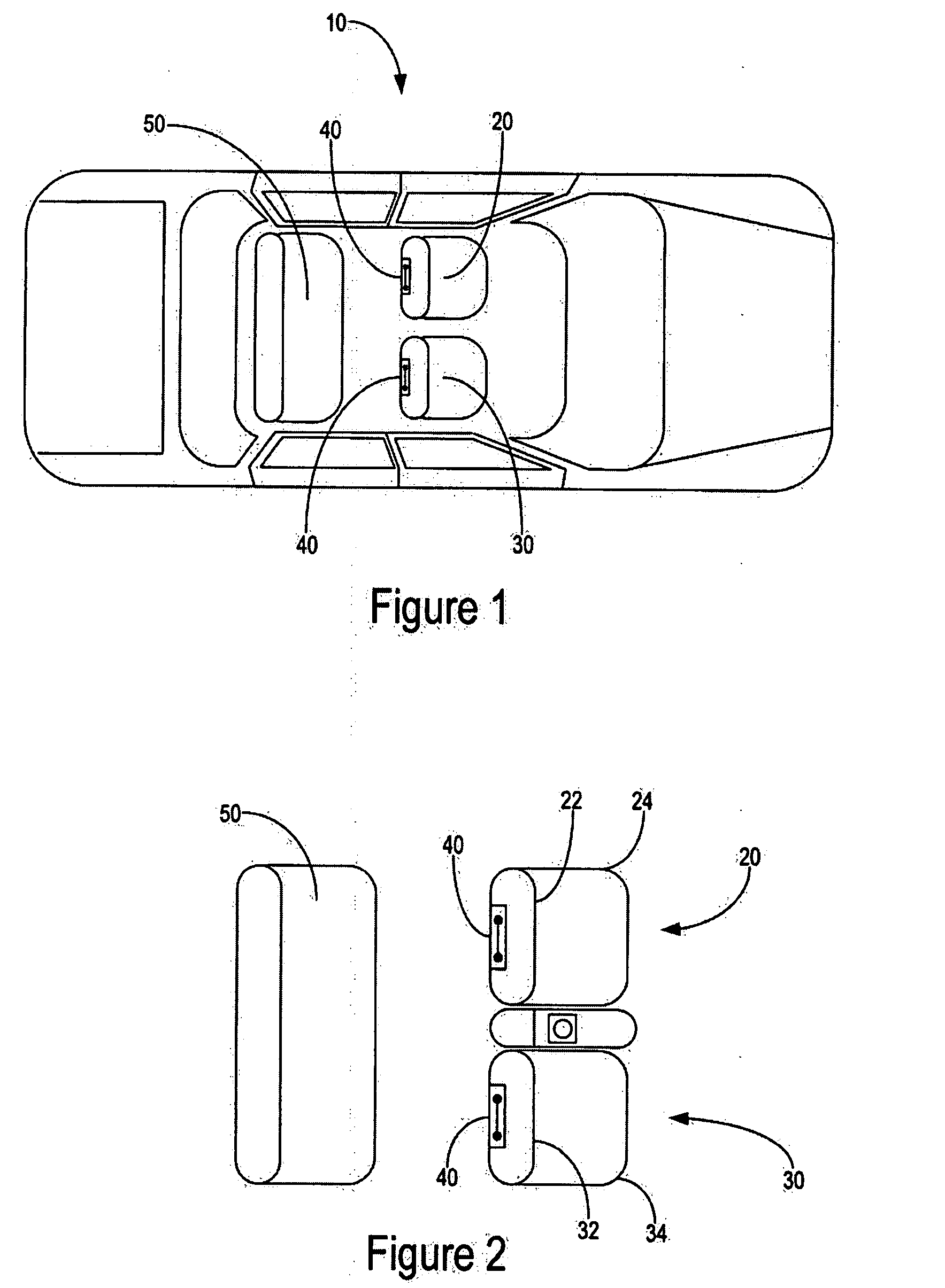 Automobile seat light for rear compartment lighting