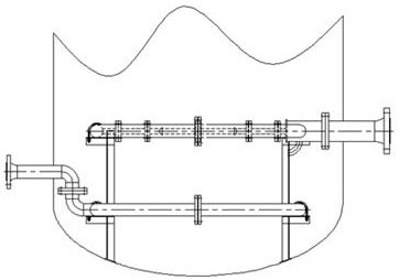 A kind of intake device of methyl chloride reaction tower