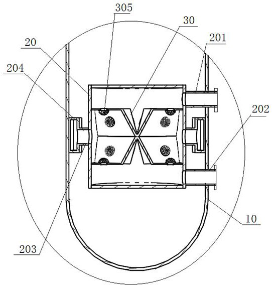 A kind of intake device of methyl chloride reaction tower