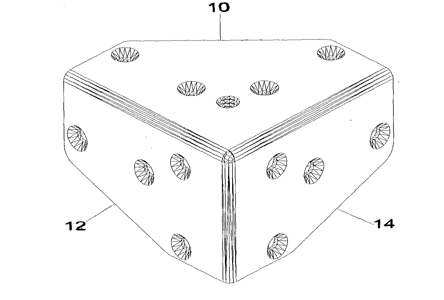 Connecting corner for knock down racks