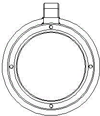 Cooling water circulation system of water cooling protection sleeve of camera in high-temperature environment