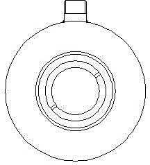 Cooling water circulation system of water cooling protection sleeve of camera in high-temperature environment