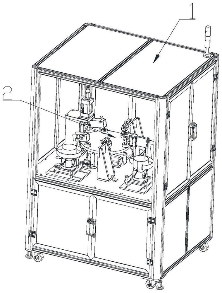 Assembly system of triangular valve