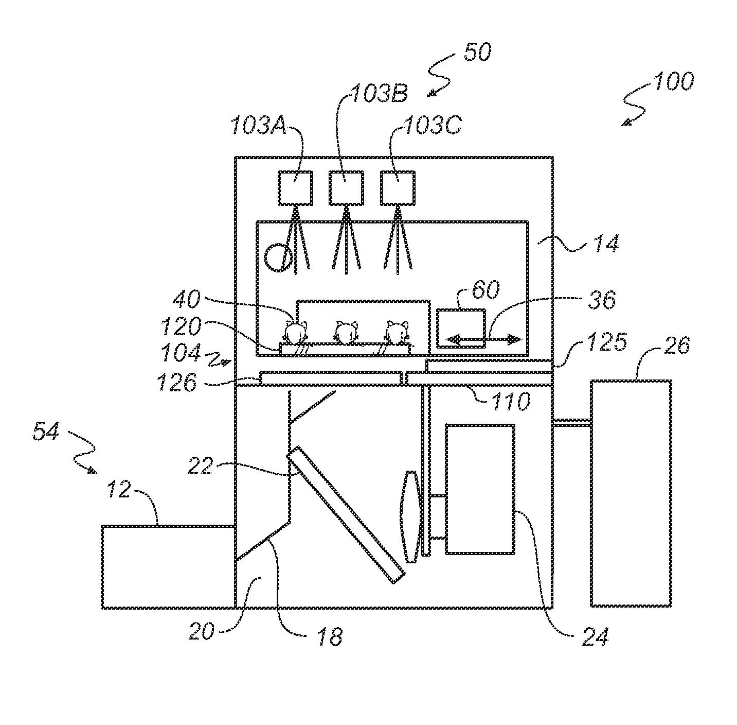 Apparatus and method for multi-modal imaging using multiple x-ray sources