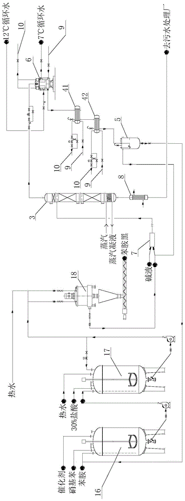 Recycling production process for nigrosine