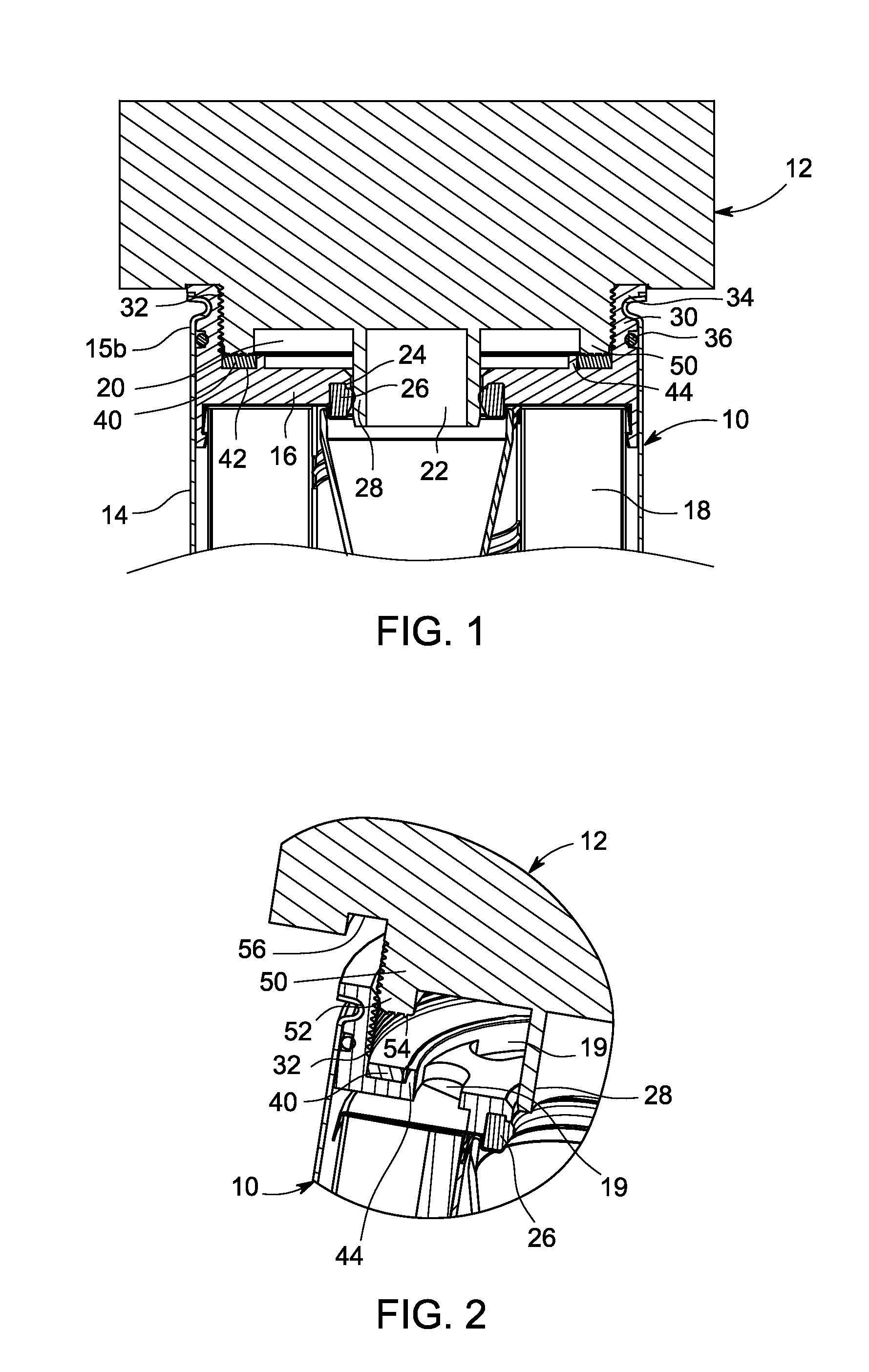 Filter with shielded internal gasket