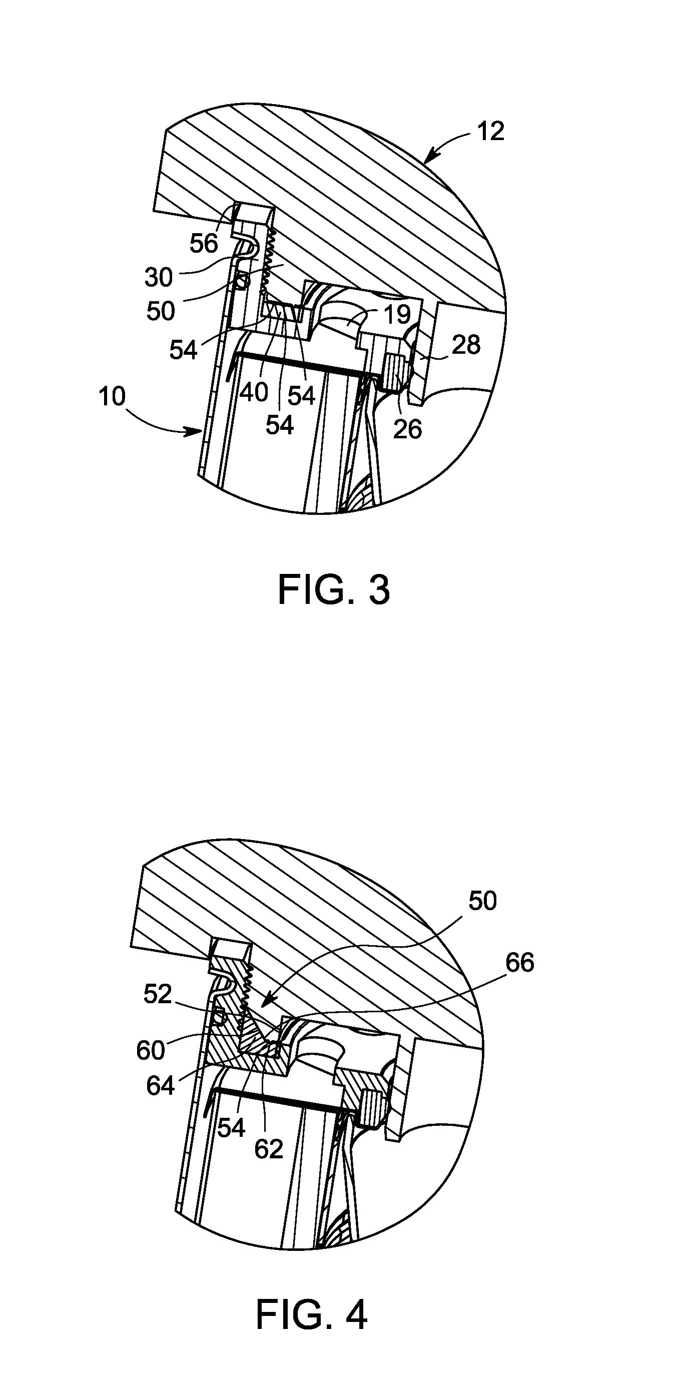 Filter with shielded internal gasket