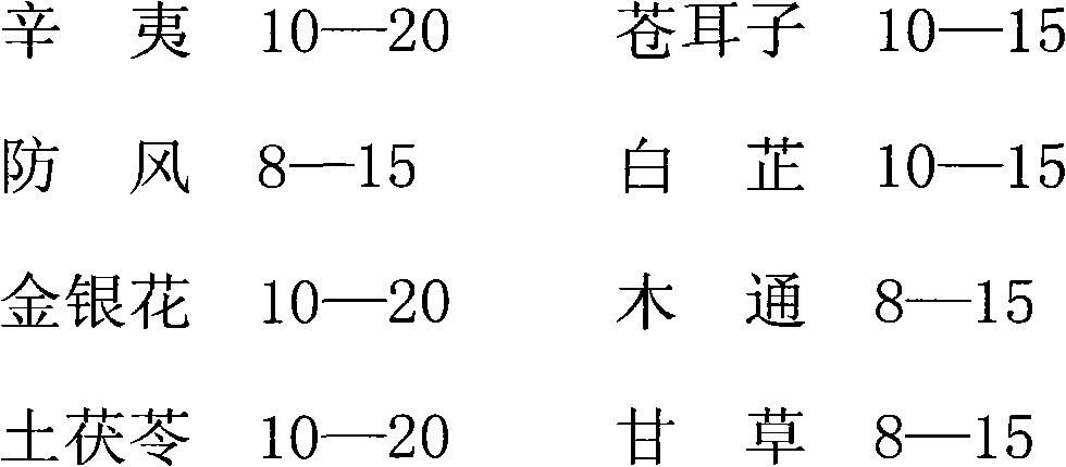 Medicament for treating allergic rhinitis and preparation method thereof