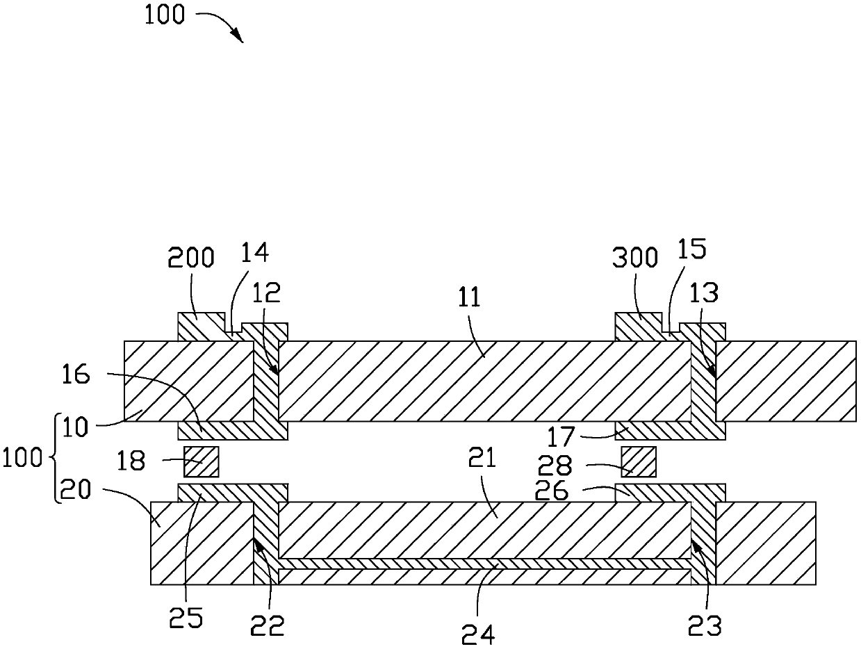 Printed circuit board combination and electronic device using same