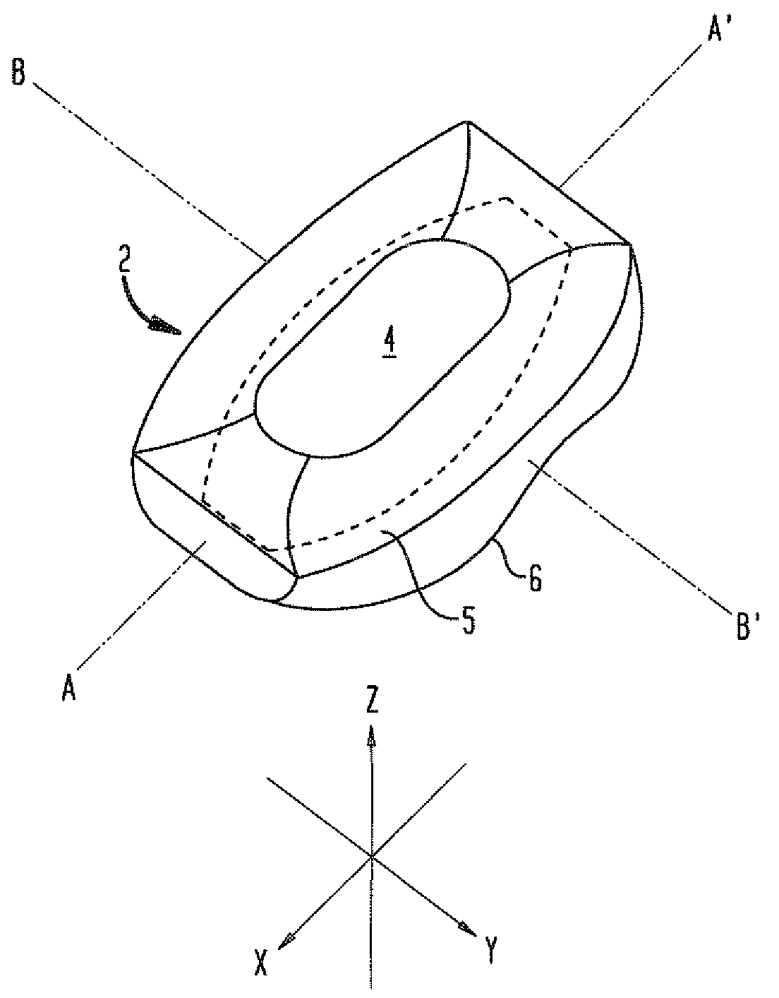 Extruded artisan soap having inner vein