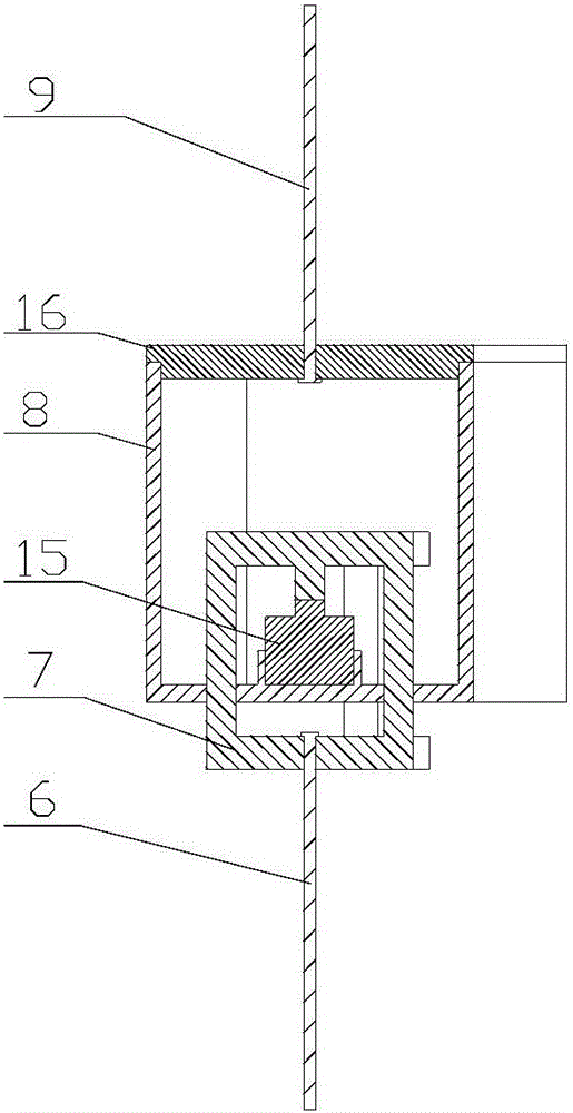 Z-axis counterweight device of a large-diameter aspheric optical element precision detection platform