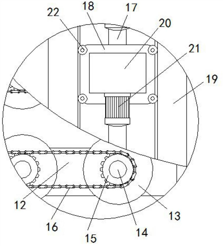 Drying device for gypsum board production line