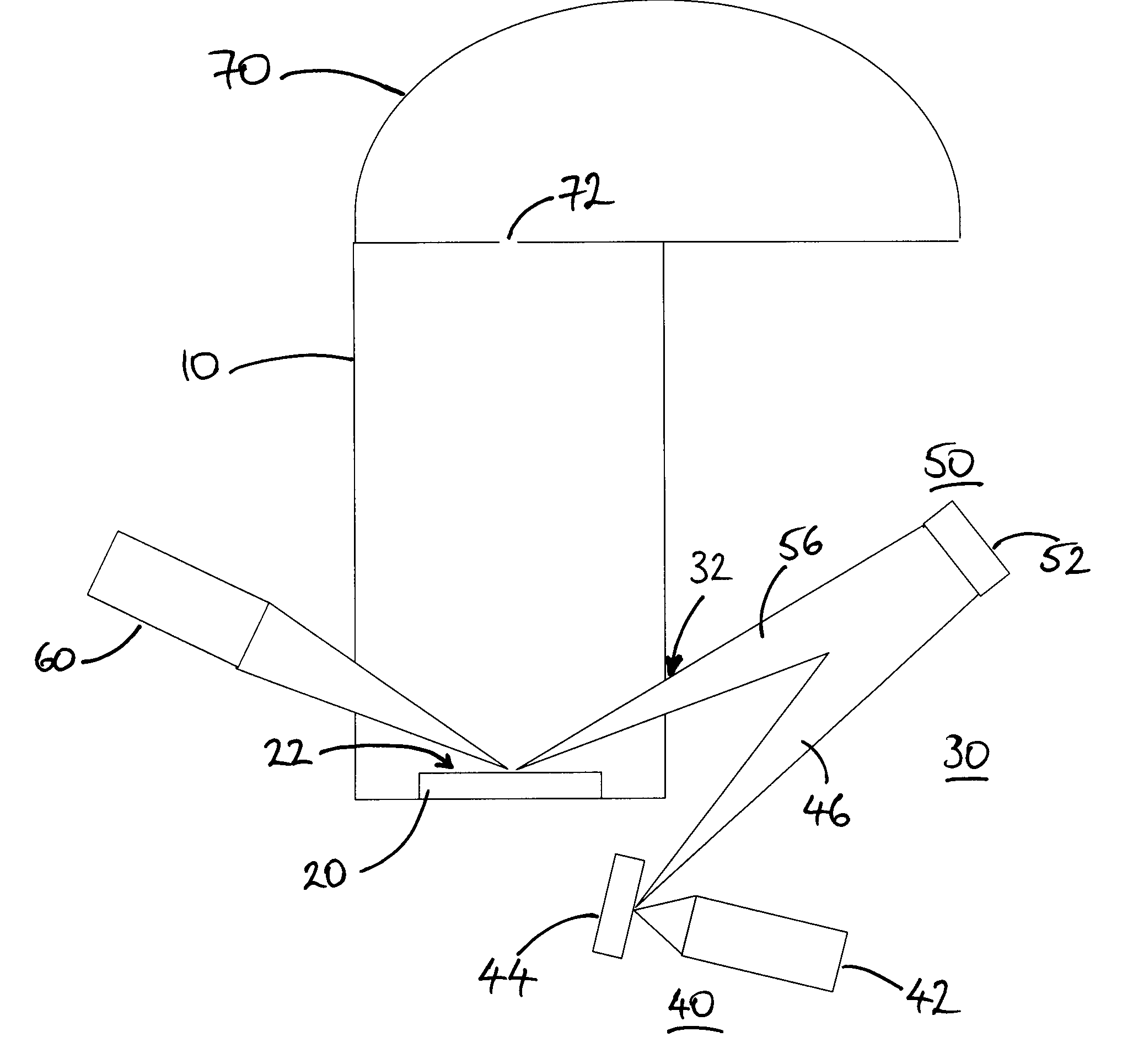 X-ray photoelectron spectroscopy analysis system for surface analysis and method therefor