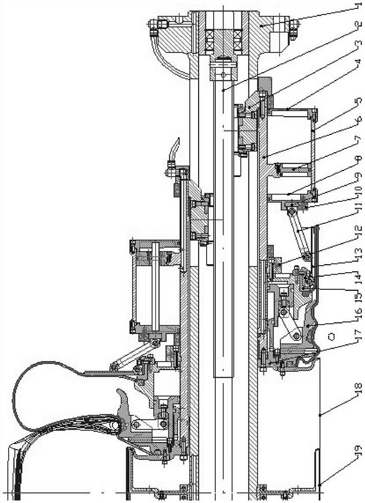 One-time mechanical turn-up boosting capsule drum