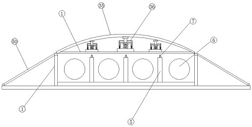 Yarn pressing plate for colored spun yarn spinning machine