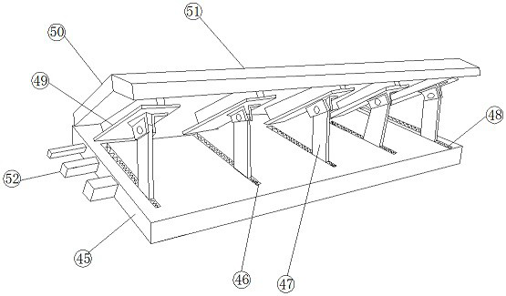 Yarn pressing plate for colored spun yarn spinning machine