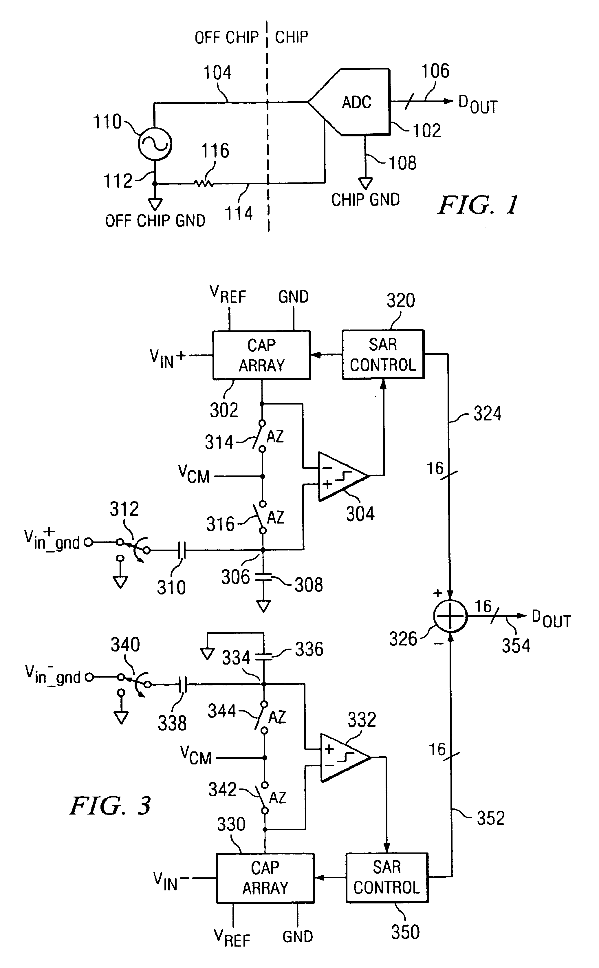 High speed comparator with blocking switches for SAR convertor