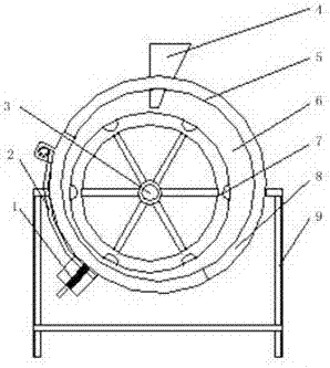 Walnut shell breaking machine