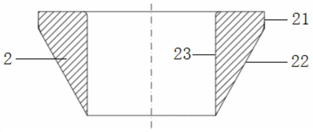 A kind of mixed forming method of conical cylindrical part with straight cylinder and flaring